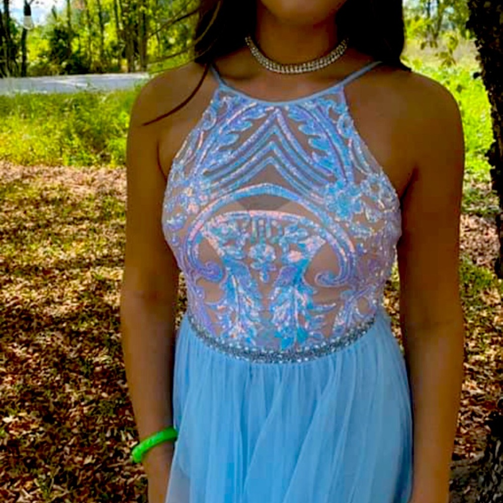 Beautiful Iridescent Ice Blue Dress